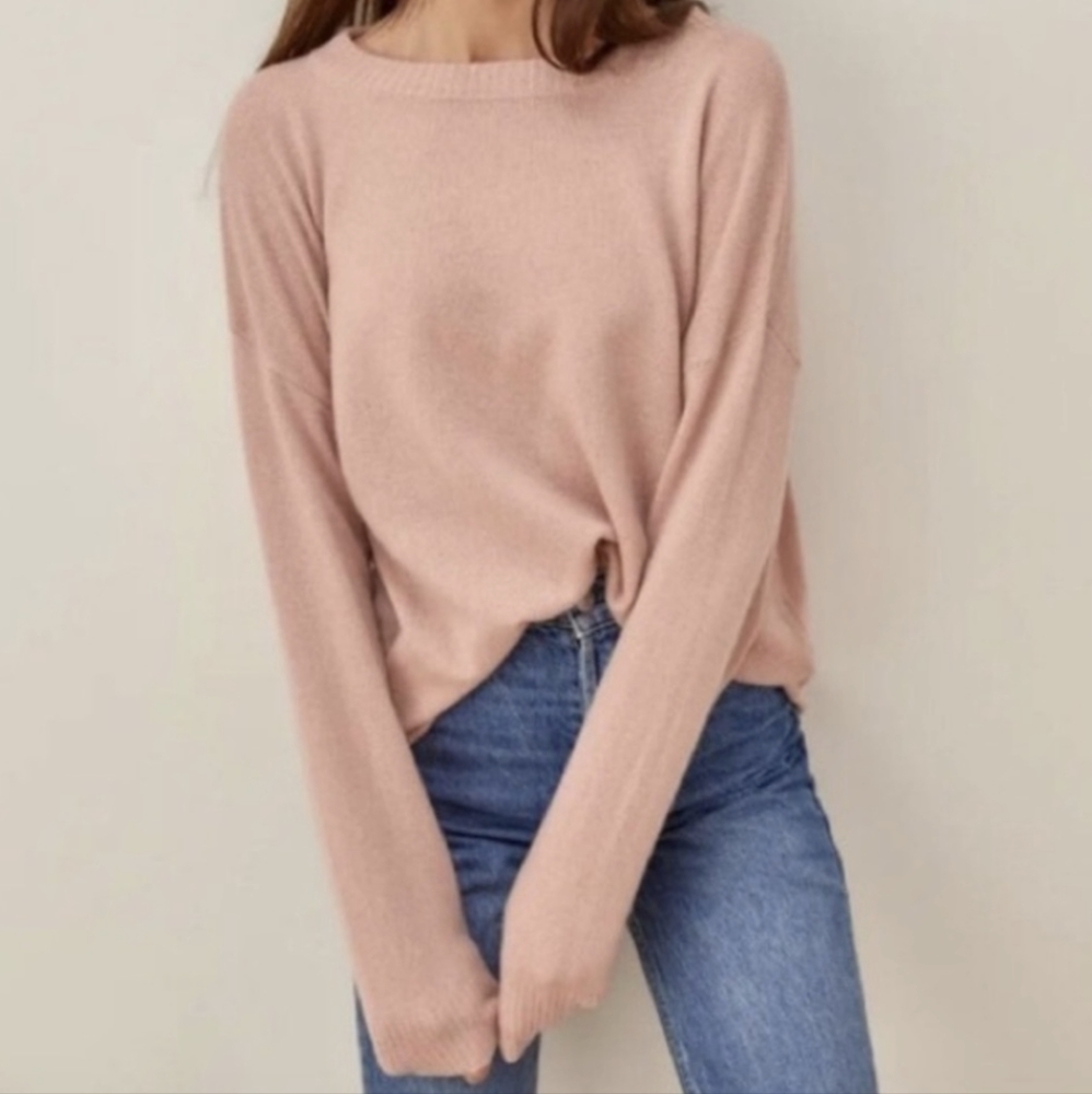 Reformation Blush Pink 100% Cashmere Sweater M